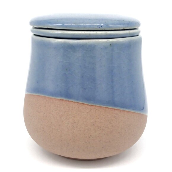 Rishi Artisan Tea Mug Cup With Infuser Lid Stoneware Indigo Sand Hand Crafted - Picture 3 of 12